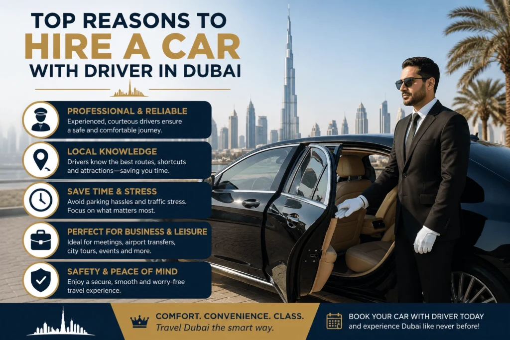 Top Reasons to Hire a Car with Driver in Dubai